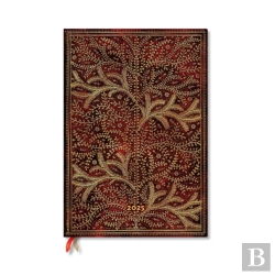 Bertrand.pt - Wildwood (Tree Of Life) Grande 12-Month Vertical Hardback Dayplanner 2025 (Elastic Band Closure)
