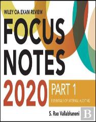 Wiley Cia Exam Review 2020 Focus Notes, Part 1