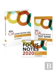 Wiley Cia Exam Review 2020 + Test Bank + Focus Notes: Part 1, Essentials Of Internal Auditing Set
