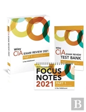 Wiley Cia Exam Review 2021 + Test Bank + Focus Notes: Part 1, Essentials Of Internal Auditing Set