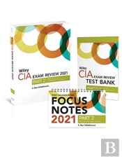 Wiley Cia Exam Review 2021 + Test Bank + Focus Notes: Part 2, Practice Of Internal Auditing Set
