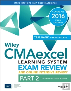 Bertrand.pt - Wiley Cmaexcel Learning System Exam Review 2016 And Online Intensive Review: Part 2, Financial Decision Making Set