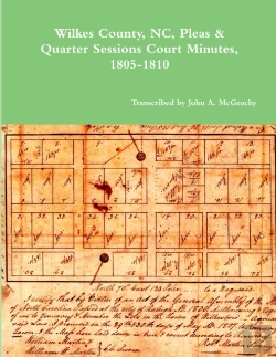 Bertrand.pt - Wilkes County, Nc, P&Q Minutes, 1805-1810