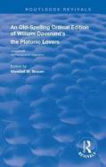William Davenantâ€™S The Platonic Lovers