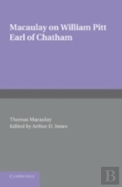 William Pitt Earl Of Chatham