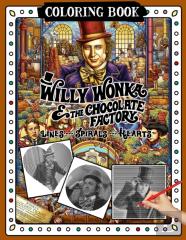 Willy Wonka And The Chocolate Factory Lines Spirals Hearts Coloring Book