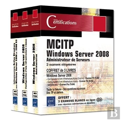 Bertrand.pt - Windows Server 2008 Certification Mcitp Administrateur Serveur - Coffret De 3 Livres : 3 Examens