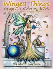 Winged Things - A Grayscale Coloring Book For Adults