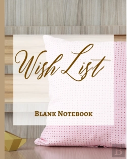 Bertrand.pt - Wish List - Blank Notebook - Write It Down - Pastel Rose Gold Pink Wooden Abstract Design - Polka Dot Brown White Fun