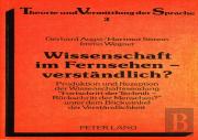 Wissenschaft Im Fernsehen - Verstaendlich?