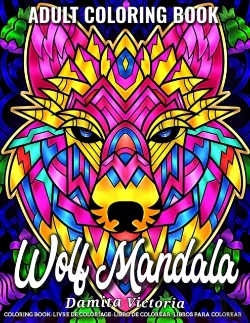 Bertrand.pt - Wolf Mandala - Adult Coloring Book