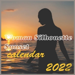 Bertrand.pt - Woman Silhouette Sunset Calendar 2022