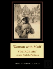 Woman With Muff: Vintage Art Cross Stitc