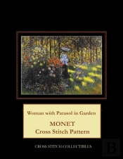 Woman With Parasol In Garden