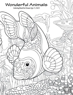 Bertrand.pt - Wonderful Animals Coloring Book For Grown-Ups 1, 2 & 3