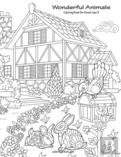 Wonderful Animals Coloring Book For Grown-Ups 3