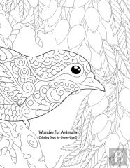 Wonderful Animals Coloring Book For Grown-Ups 5