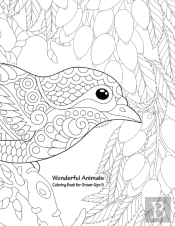 Wonderful Animals Coloring Book For Grown-Ups 5