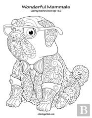 Wonderful Mammals Coloring Book For Grown-Ups 1 & 2