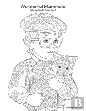 Wonderful Mammals Coloring Book For Grown-Ups 2