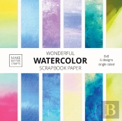 Wonderful Watercolor Scrapbook Paper