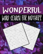 Wonderful Word Search For Mother'S