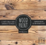 Wood Print Scrapbook Paper Pad