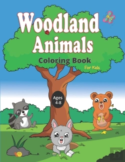 Bertrand.pt - Woodland Animals Coloring Book For Kids Ages 4-8