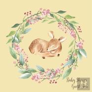 Woodland Baby Shower Guest Book (Hardcover)