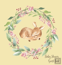 Bertrand.pt - Woodland Baby Shower Guest Book (Hardcover)