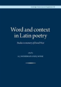 Word And Context In Latin Poetry