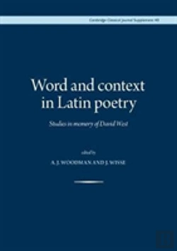 Bertrand.pt - Word And Context In Latin Poetry
