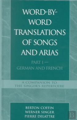 Bertrand.pt - Word-By-Word Translations Of Songs And Arias, Part I