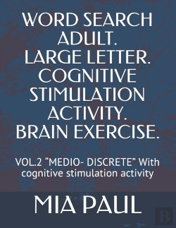 Bertrand.pt - Word Search Adult. Large Letter.  Cognitive Stimulation Activity.  Brain Exercise.