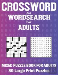 Word Search And Crossword Book For Adults