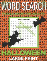 Word Search Puzzle Book For Adults Halloween