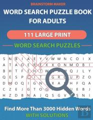 Word Search Puzzle Book For Adults