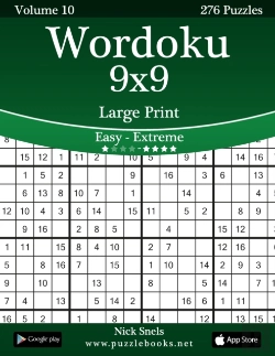 Bertrand.pt - Wordoku 9x9 Large Print - Easy To Extreme - Volume 10 - 276 Logic Puzzles