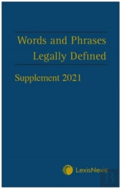 Words And Phrases Legally Defined 2021 Supplement