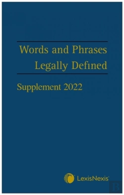 Bertrand.pt - Words And Phrases Legally Defined 2022 Supplement