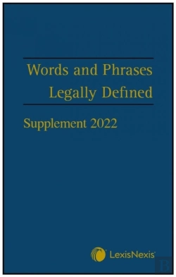 Bertrand.pt - Words And Phrases Legally Defined 2023 Supplement