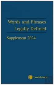 Words And Phrases Legally Defined 2024 Supplement