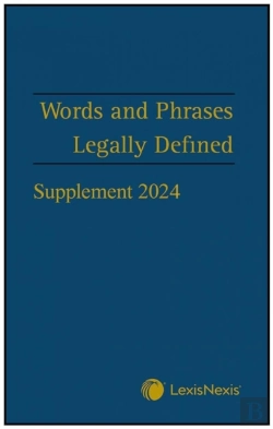 Bertrand.pt - Words And Phrases Legally Defined 2024 Supplement