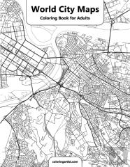 World City Maps Coloring Book For Adult