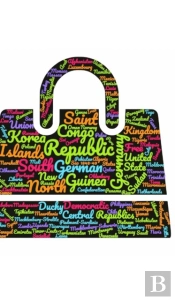 World Countries Suitcase Themed Creative Blank Journal