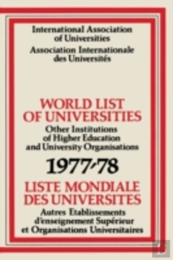 Bertrand.pt - World List Of Universities 1977-78 / Liste Mondiale Des Universites