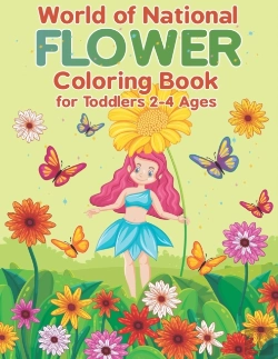 Bertrand.pt - World Of National Flower Coloring Book For Toddlers 2-4 Ages