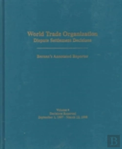 Bertrand.pt - World Trade Organization Dispute Settlement Decisionsdecisions Reported 1 September 1997-12 March 1998