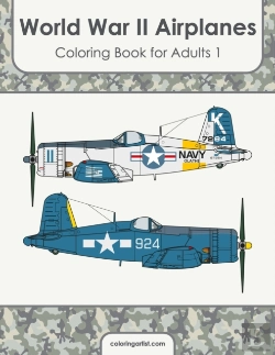 Bertrand.pt - World War Ii Airplanes Coloring Book For Adults 1