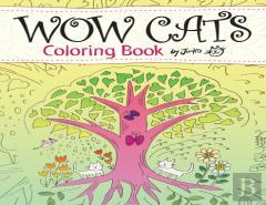 Wow Cats Coloring Book By Junko (Japanese-English Edition)